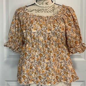 Floral Boho Off the Shoulder
Babydoll Women's Top